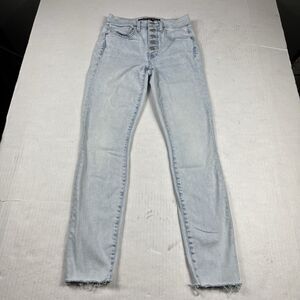 Veronica Beard Debbie Ankle Skinny Jeans Blue Slim High Rise Button Fly Size 24